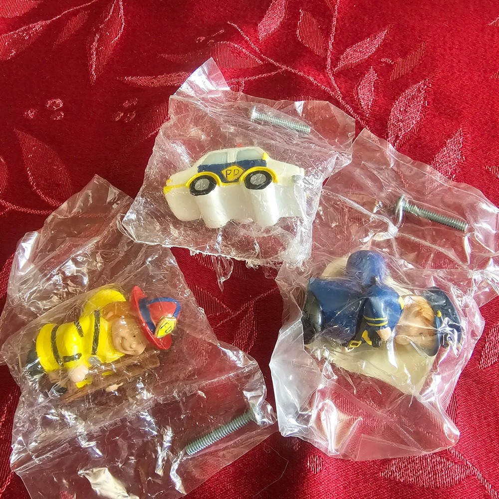 Police Car, Fireman, Policeman Knobs or Drawer Pulls Accentz by Amerock 3 pcs